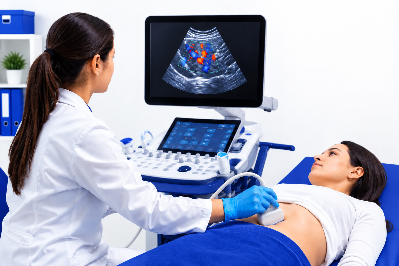Whole body ultrasonography and Colour Doppler